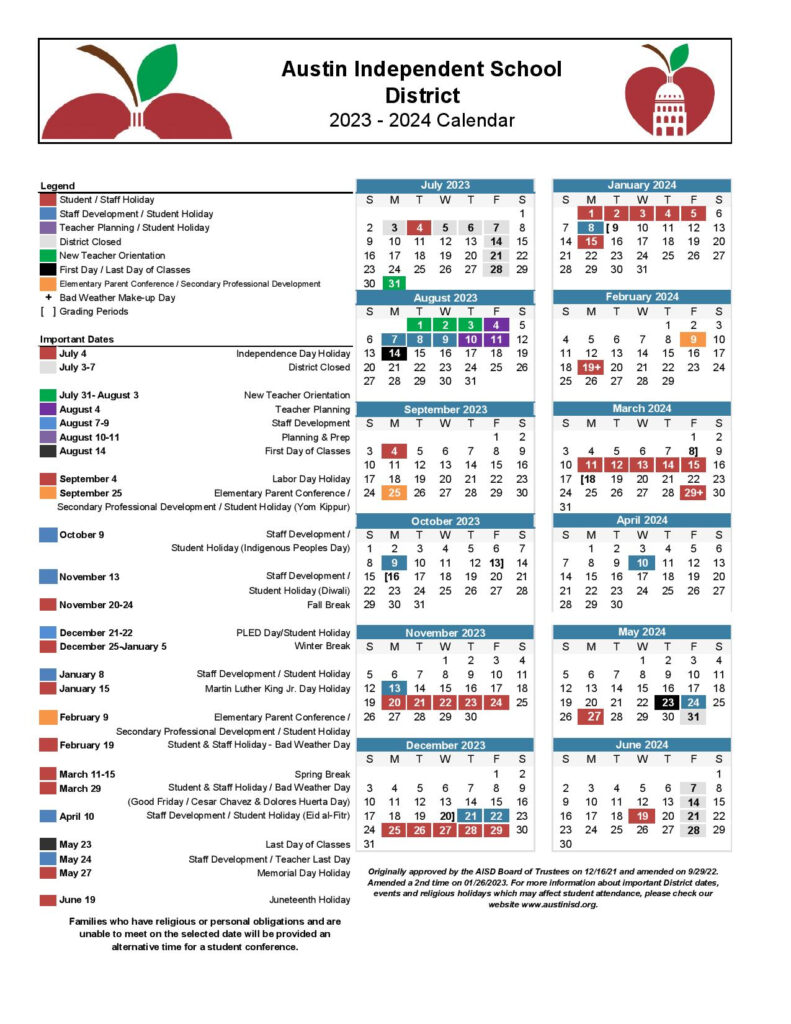Austin Aisd Calendar 2024 2025 Ketty Patrice
