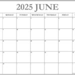 June And July 2025 Calendar Printable A Comprehensive Guide To