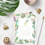 2021 Desk Calendar Midori Clip Desktop Calendar Assorted Etsy
