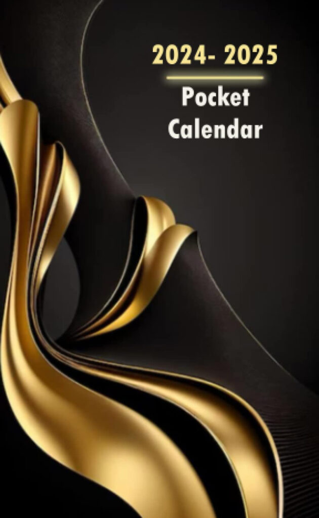 2024 2025 Pocket Calendar Purse Size 4 X 6 5 2 Years Monthly Planner 
