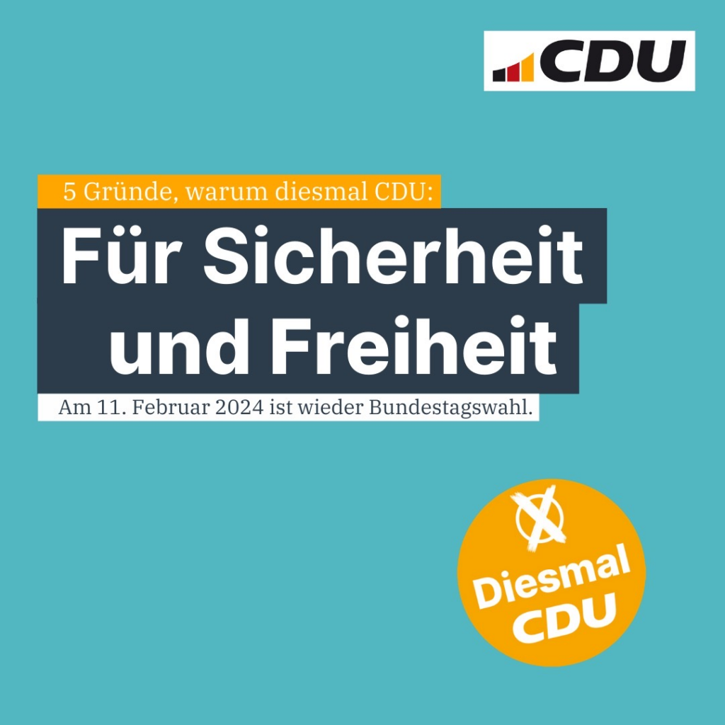 5 Gr nde CDU Zu W hlen