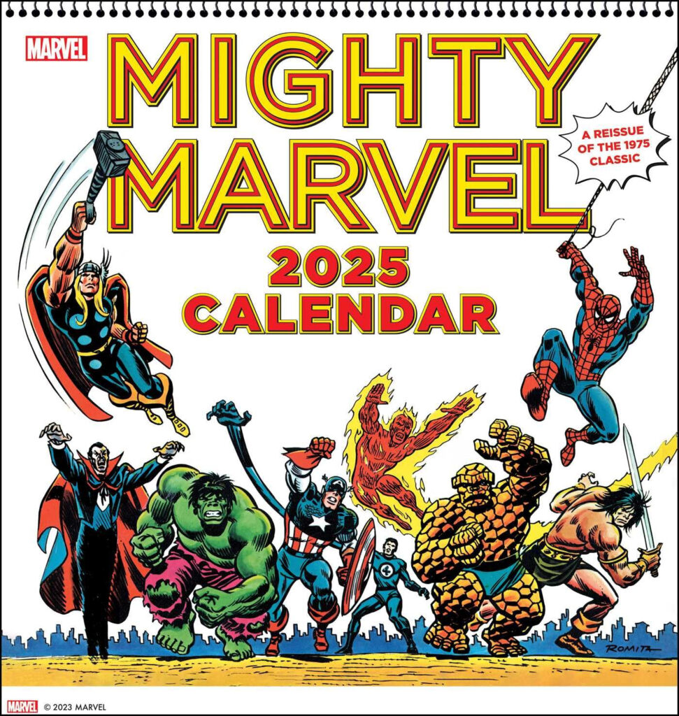 Amazon Mighty Marvel 2025 Wall Calendar A Reissue Of The 1975 