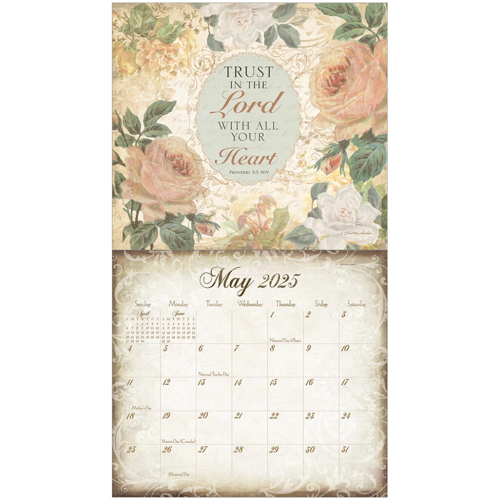 Buy Walk By Faith Calendar 2025 Art Work By Christine Adolph 