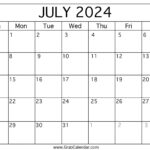 Calendar 2025 Printable July Angela Hudson