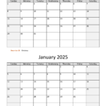 Calendar For December 2024 And January 2024 Calendar Mae Valina