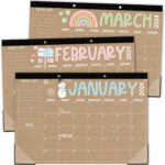 Doodle Large Desk Calendar 2024 2025 Desk Calender Peru Ubuy