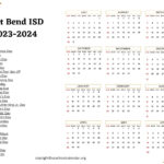Fort Bend ISD Holiday Calendar US School Calendar