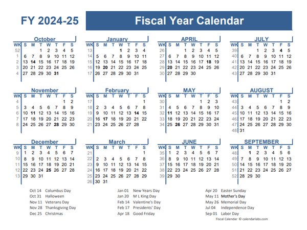 Free Printable Fiscal Year Calendar 2025 Shirl Josepha