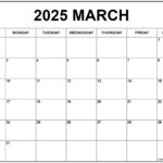 Free Printable March 2025 Calendar With Notes Pdf Athena Minerva