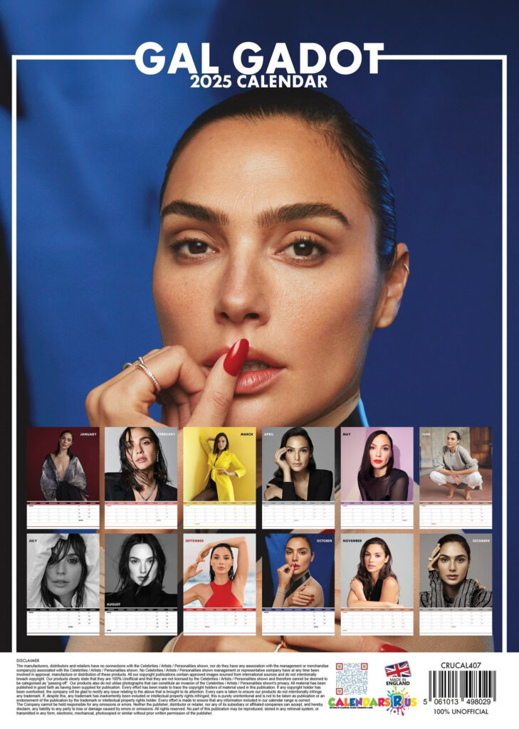 Gal Gadot Calendar 2025 Order Easily And Quickly Online 