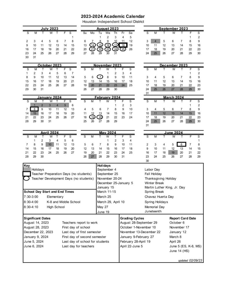 HISD Calendar 2025 2026 A Comprehensive Overview Calendrier 2025