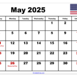 Holiday May Calendar 2025 Berti Marion