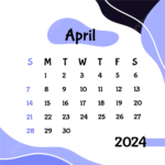 Kalendervektor F r April 2024 Kalender April 2024 April 2024