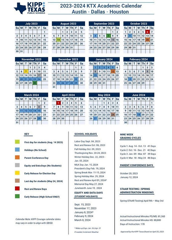 Kipp Houston School Calendar 2024 2025 Drusy Giselle