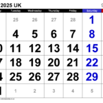 March 2025 Calendar UK A Comprehensive Guide Calendar January 2025