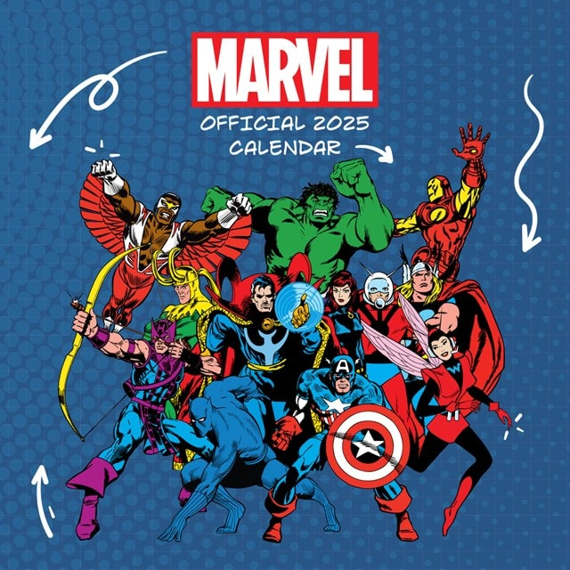 Marvel Comics 2025 Square Calendar Calendar Free Shipping Over 20 