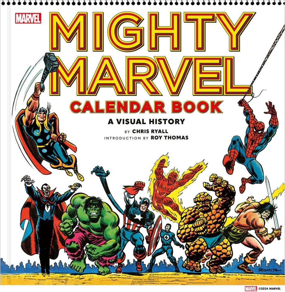 Mighty Marvel Calendar Book A Visual History Hardcover ABRAMS