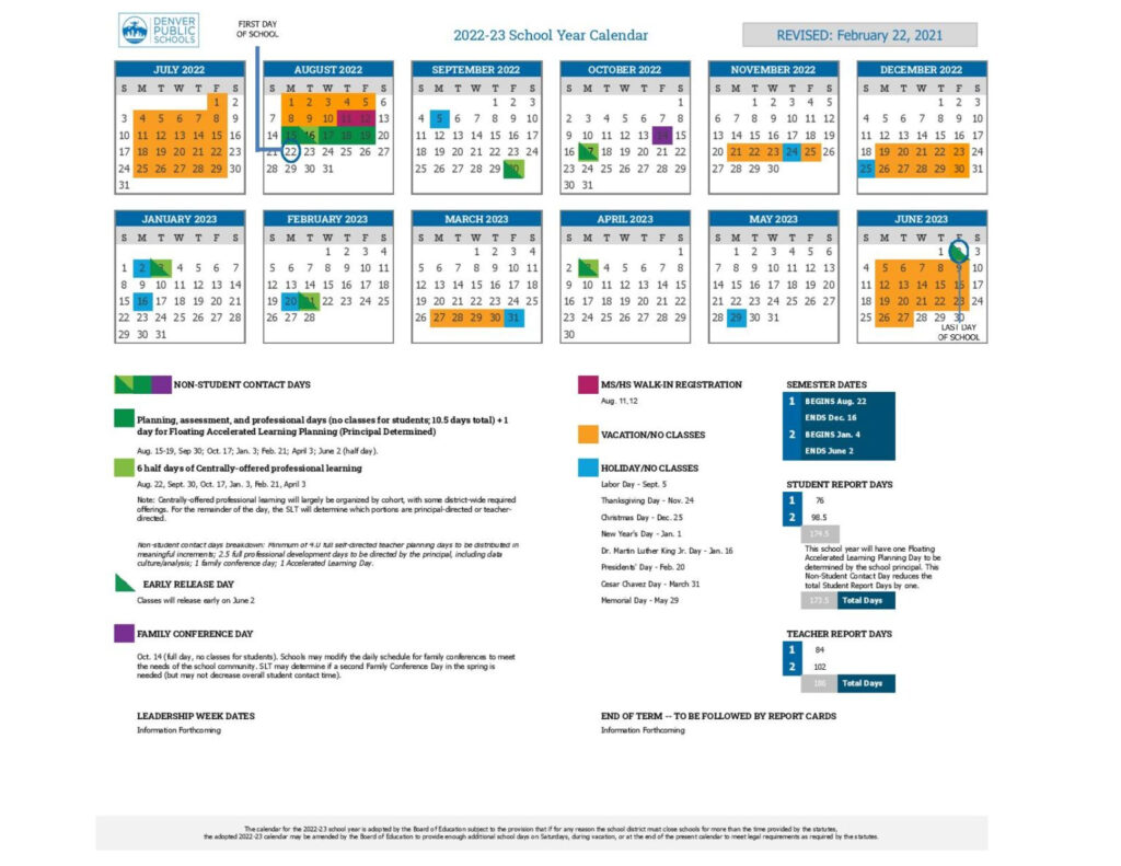 Navigating The Denver Public Schools Academic Calendar A Comprehensive 