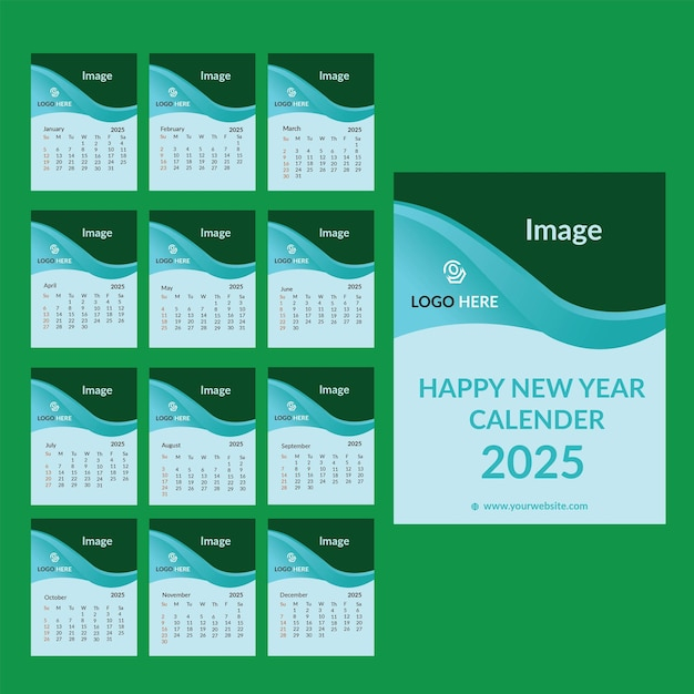 New Calender Year 2025 Calender 2025 Template Table Calender Design 