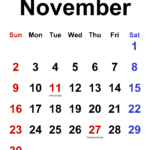 November 2025 Calendar A Comprehensive Guide To The Month s Events And