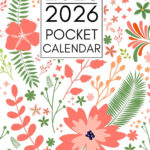 Pocket Calendar 2025 2026 For Purse 2 Year Pocket Planner January 2025