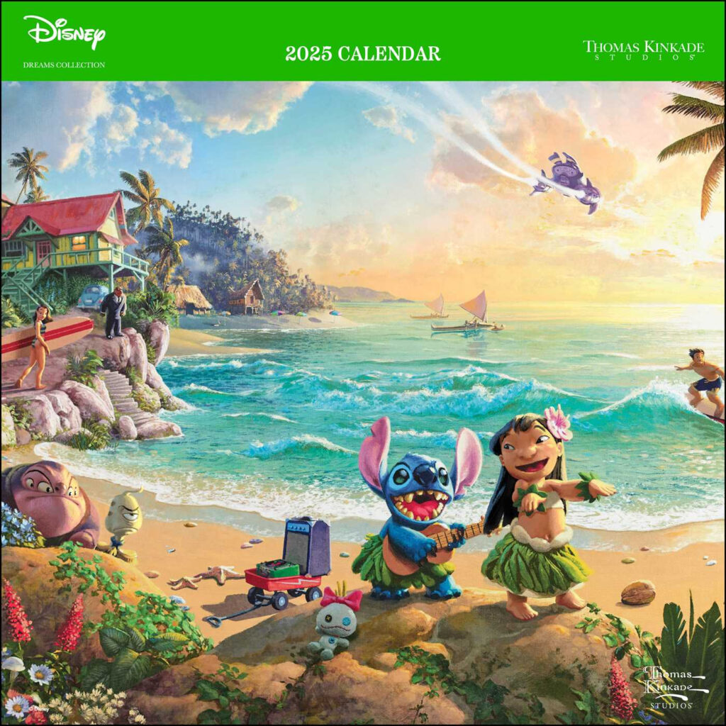 Thomas Kinkade 2025 Calendar Disney Riva Verine
