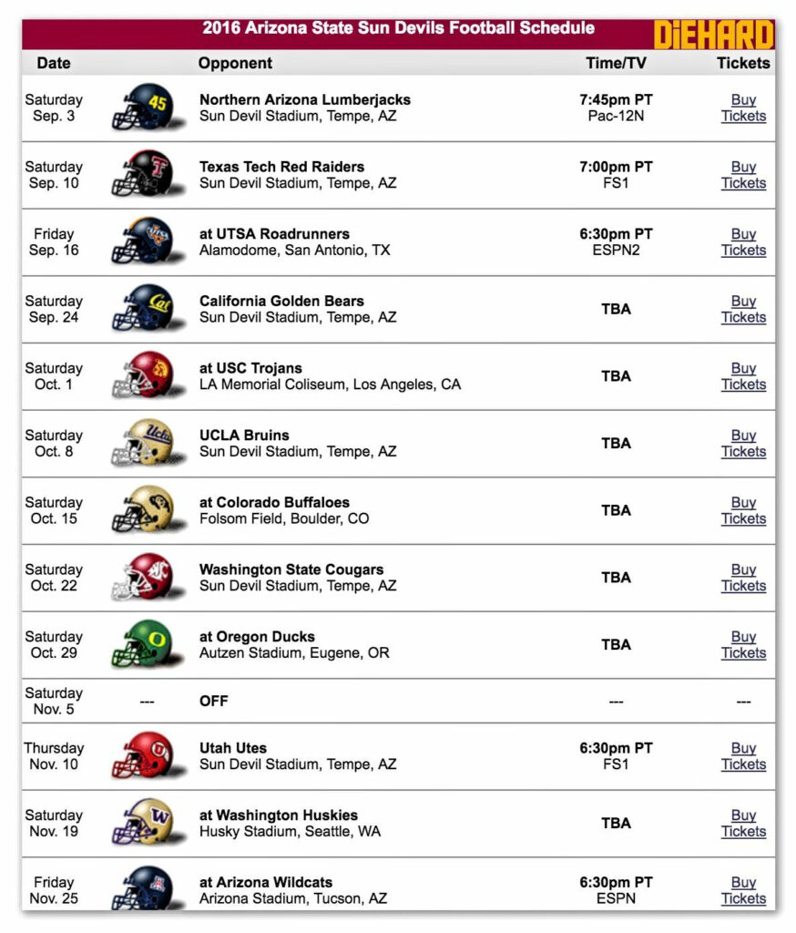 WHO WILL BE AT SUN DEVIL STADIUM For Kickoff Vs NAU In 50 Days 9 