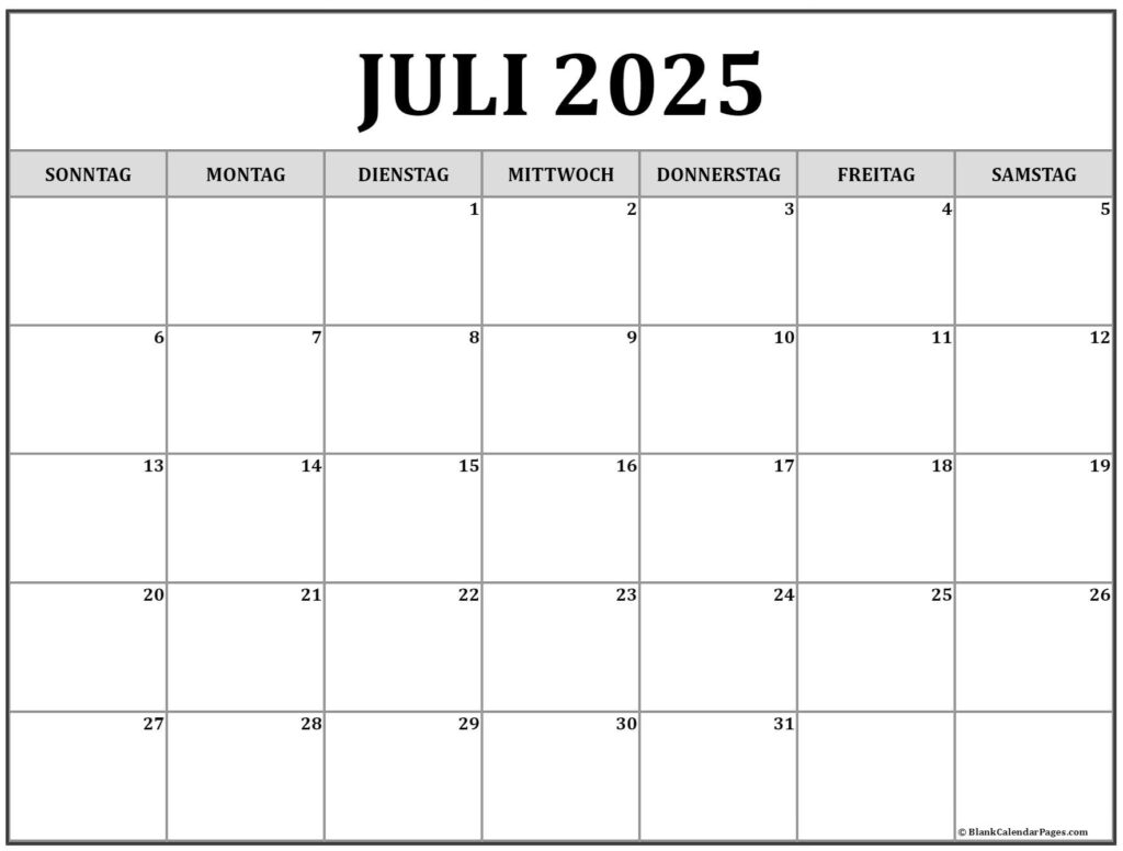 Zeitrechnung 2025 Juli August September Modern In Der Gegenwart 