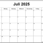 Zeitrechnung Juli 2025 Ausdrucken Modern Zeitgen ssisch Aktualisiert