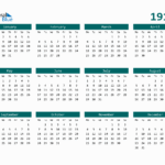 1918 Full Year Calendar