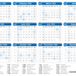 1952 Calendar