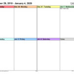 2 Week Calendar Template Free Weekly Calendar Template Free Calendar