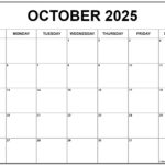 2025 Calendar October Month Nicholas M Kerferd