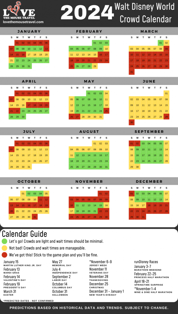 2025 Disney World Crowd Calendar Caitlyn L Gosse