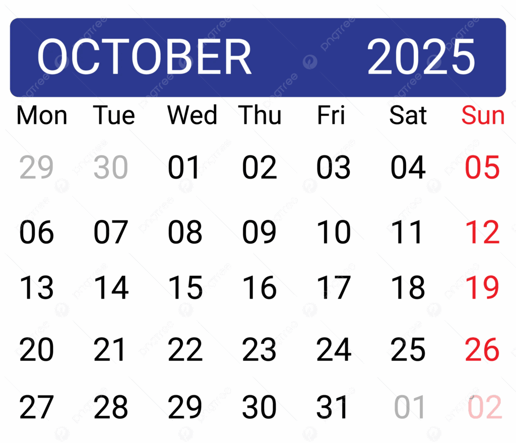 2025 October Calendar With Festivals Lara Miles