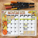 27 Incredible November Bullet Journal Cover Pages Free Printable