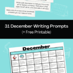 31 December Writing Prompts Free Calendar Printable Imagine Forest