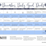 3rd Annual December Daily Good Deeds and A PRINTABLE Calendar