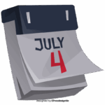 4th Of July Calendar Clipart Free Download