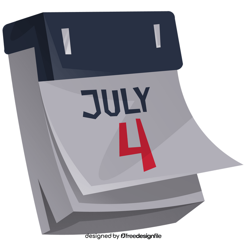 4th Of July Calendar Clipart Free Download