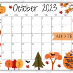 A Calendar With Autumn Items On It And The Words October 2012 Written