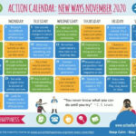 Action For Happiness Calendar November 2020 New Ways November