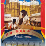 AI Calendar 1954 Air India Collector