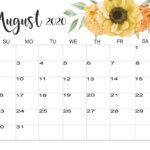 August 2023 Cute Calendar Printable Word Searches