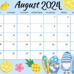 August 2024 Calendar Cute Printable Betta Charlot