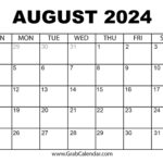 August 2024 Calendar With Holidays Printable Kacy Sallie