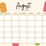 August 2024 Calendars 50 FREE Printables Printabulls