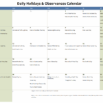 August 2024 Holidays And Observances Calendar Brandy Pennie
