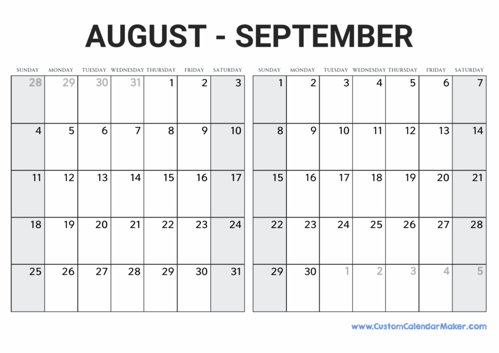 August And September Calendar 2024 Good Calendar Idea