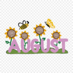 August Calendar Clip Art